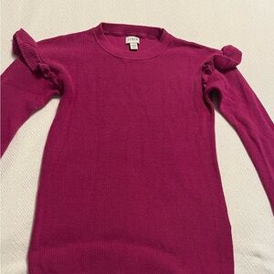 J. Crew ruffle sleeve sweater size xxs